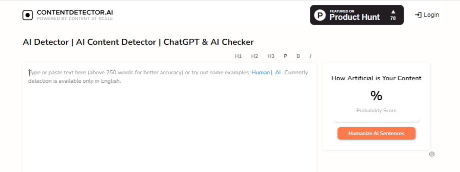 6 Free ai Content Detectors to check your Digital Content 5 contentdetector ai