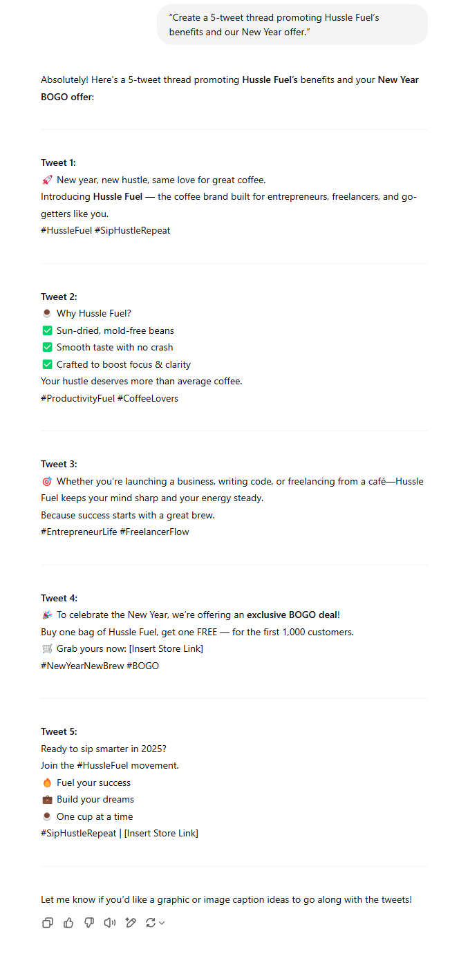 4. Create threads for X