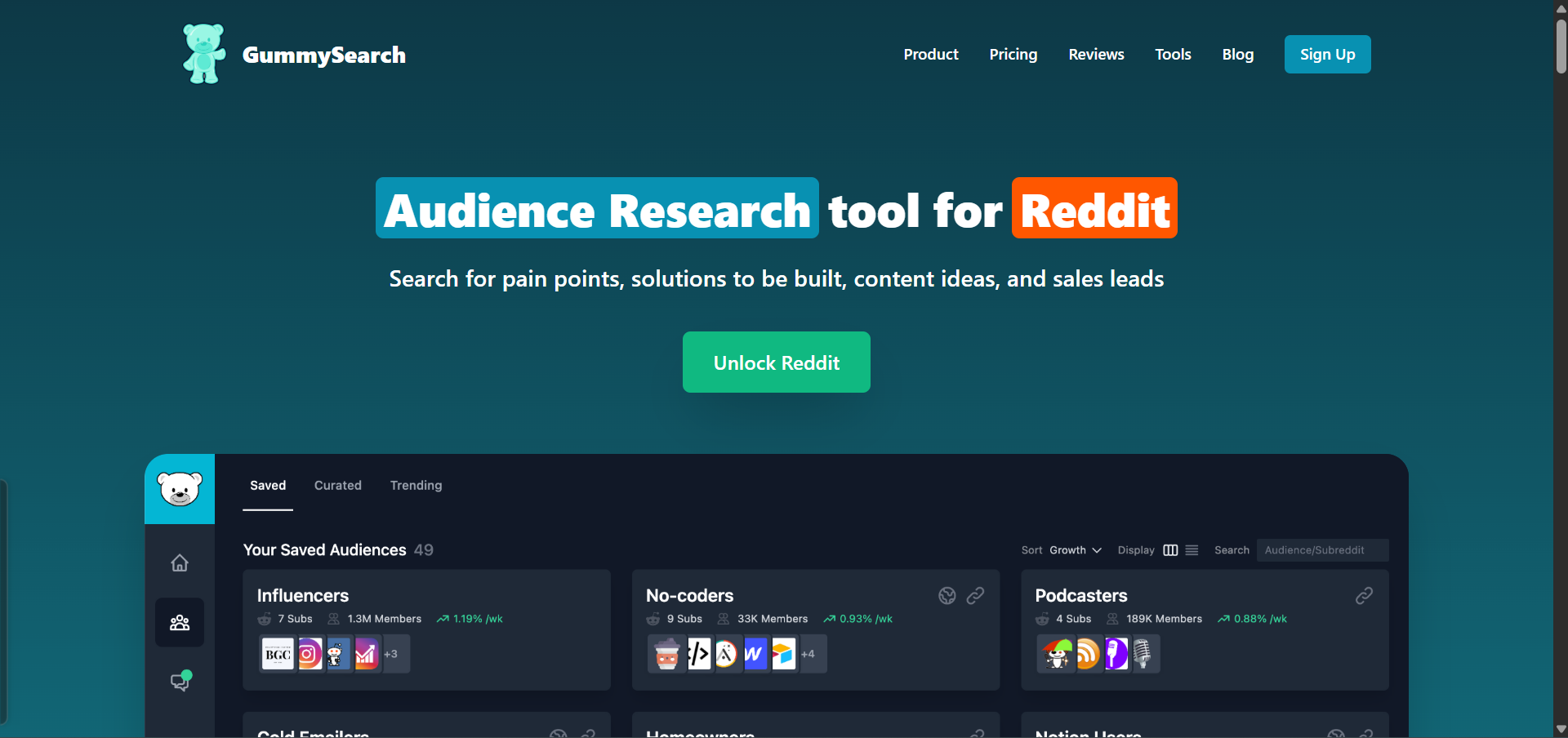 gummysearch homepage