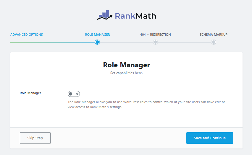 rank math - role manger