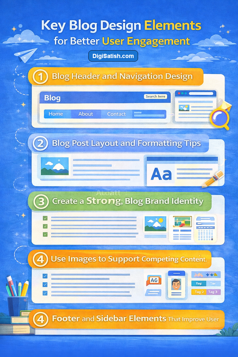 Blog Design Tips for Beginners: Step-by-Step Guide to Design Your Blog Successfully 6 Key blog design elements for better user engagement 1