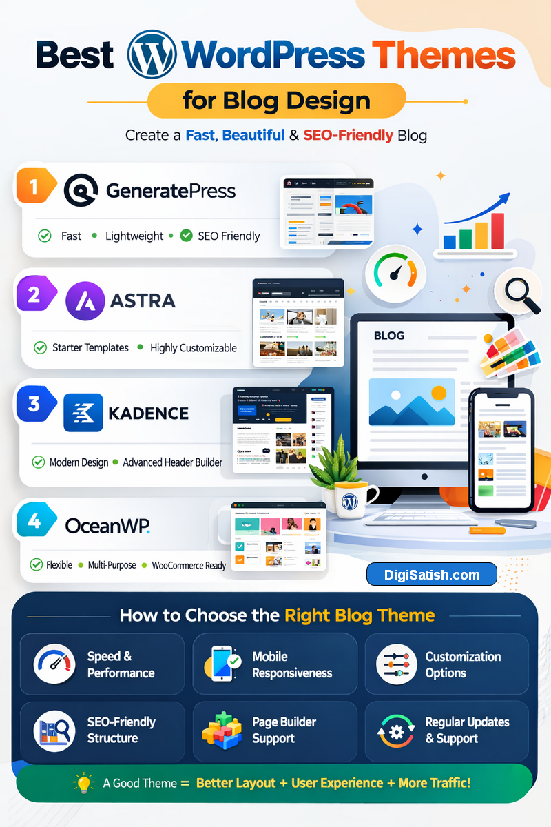 Blog Design Tips for Beginners: Step-by-Step Guide to Design Your Blog Successfully 8 best wordpress theme for blog design