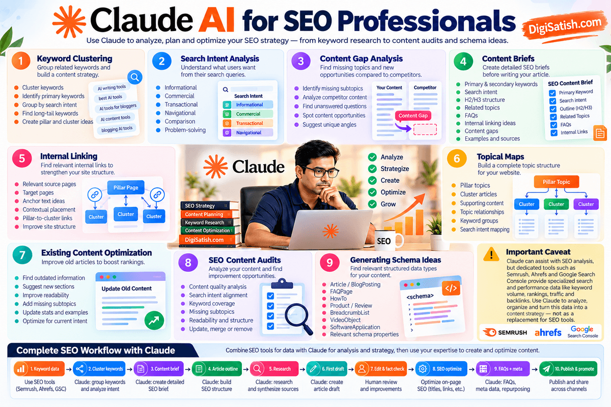 Claude AI Review 2026: Features, Pricing, Models & Content Creation Test 11 Claude AI for SEO Professionals